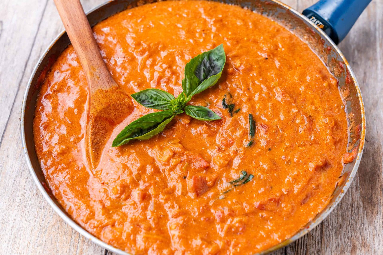 Sauce in a pan